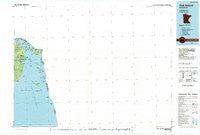 Oak Island Minnesota Historical topographic map, 1:100000 scale, 30 X 60 Minute, Year 1985