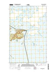 Oak Island Minnesota Current topographic map, 1:24000 scale, 7.5 X 7.5 Minute, Year 2016