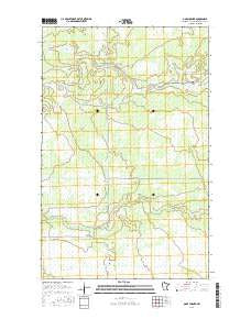 Oaks Corner Minnesota Current topographic map, 1:24000 scale, 7.5 X 7.5 Minute, Year 2016