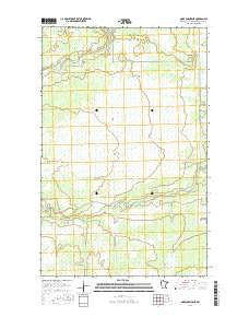 Oaks Corner NE Minnesota Current topographic map, 1:24000 scale, 7.5 X 7.5 Minute, Year 2016