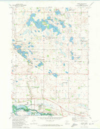 Odessa Minnesota Historical topographic map, 1:24000 scale, 7.5 X 7.5 Minute, Year 1971