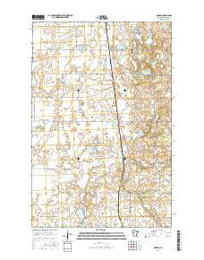 Ogema Minnesota Current topographic map, 1:24000 scale, 7.5 X 7.5 Minute, Year 2016