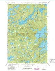 Ogishkemuncie Lake Minnesota Historical topographic map, 1:24000 scale, 7.5 X 7.5 Minute, Year 1959
