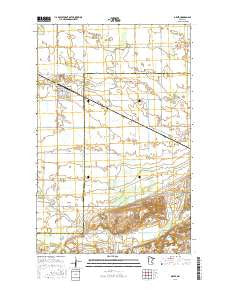 Oklee Minnesota Current topographic map, 1:24000 scale, 7.5 X 7.5 Minute, Year 2016