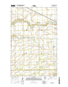 Oklee SW Minnesota Current topographic map, 1:24000 scale, 7.5 X 7.5 Minute, Year 2016