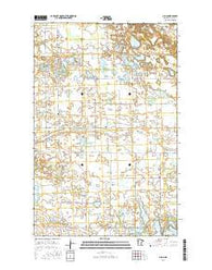 Olga Minnesota Current topographic map, 1:24000 scale, 7.5 X 7.5 Minute, Year 2016