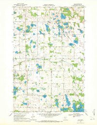 Olga Minnesota Historical topographic map, 1:24000 scale, 7.5 X 7.5 Minute, Year 1969