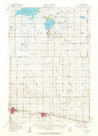 Olivia Minnesota Historical topographic map, 1:62500 scale, 15 X 15 Minute, Year 1957