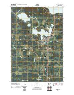 Onamia Minnesota Historical topographic map, 1:24000 scale, 7.5 X 7.5 Minute, Year 2010