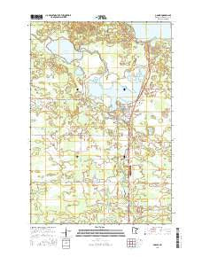 Onamia Minnesota Current topographic map, 1:24000 scale, 7.5 X 7.5 Minute, Year 2016