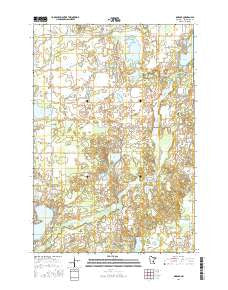 Orrock Minnesota Current topographic map, 1:24000 scale, 7.5 X 7.5 Minute, Year 2016