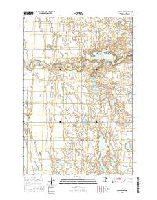 Orwell Lake Minnesota Current topographic map, 1:24000 scale, 7.5 X 7.5 Minute, Year 2016
