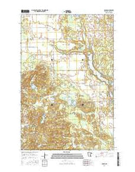 Osage Minnesota Current topographic map, 1:24000 scale, 7.5 X 7.5 Minute, Year 2016