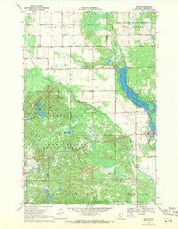 Osage Minnesota Historical topographic map, 1:24000 scale, 7.5 X 7.5 Minute, Year 1969
