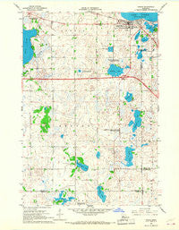 Osakis Minnesota Historical topographic map, 1:24000 scale, 7.5 X 7.5 Minute, Year 1966