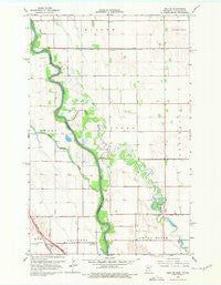 Oslo SE Minnesota Historical topographic map, 1:24000 scale, 7.5 X 7.5 Minute, Year 1966