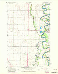 Oslo Minnesota Historical topographic map, 1:24000 scale, 7.5 X 7.5 Minute, Year 1966