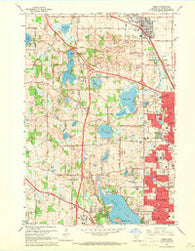 Osseo Minnesota Historical topographic map, 1:24000 scale, 7.5 X 7.5 Minute, Year 1967