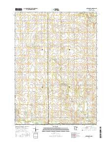 Ostrander Minnesota Current topographic map, 1:24000 scale, 7.5 X 7.5 Minute, Year 2016