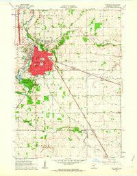 Owatonna Minnesota Historical topographic map, 1:24000 scale, 7.5 X 7.5 Minute, Year 1962