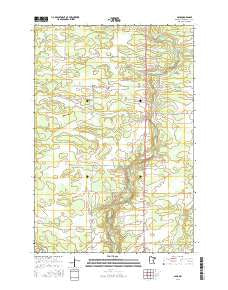 Page Minnesota Current topographic map, 1:24000 scale, 7.5 X 7.5 Minute, Year 2016