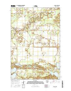 Palisade Minnesota Current topographic map, 1:24000 scale, 7.5 X 7.5 Minute, Year 2016