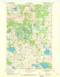 Parkers Prairie NW Minnesota Historical topographic map, 1:24000 scale, 7.5 X 7.5 Minute, Year 1969