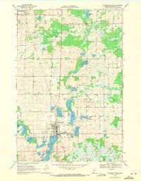 Parkers Prairie Minnesota Historical topographic map, 1:24000 scale, 7.5 X 7.5 Minute, Year 1969