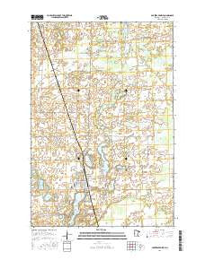 Parkers Prairie Minnesota Current topographic map, 1:24000 scale, 7.5 X 7.5 Minute, Year 2016