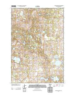 Parkers Prairie NW Minnesota Historical topographic map, 1:24000 scale, 7.5 X 7.5 Minute, Year 2013