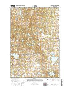 Parkers Prairie NW Minnesota Current topographic map, 1:24000 scale, 7.5 X 7.5 Minute, Year 2016