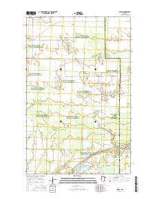 Pelan Minnesota Current topographic map, 1:24000 scale, 7.5 X 7.5 Minute, Year 2016