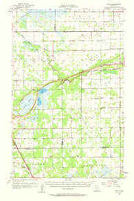 Pelan Minnesota Historical topographic map, 1:62500 scale, 15 X 15 Minute, Year 1957