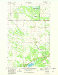 Pelan Minnesota Historical topographic map, 1:24000 scale, 7.5 X 7.5 Minute, Year 1982