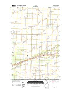 Pelan NE Minnesota Historical topographic map, 1:24000 scale, 7.5 X 7.5 Minute, Year 2013