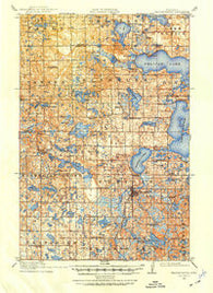 Pelican Rapids Minnesota Historical topographic map, 1:62500 scale, 15 X 15 Minute, Year 1914