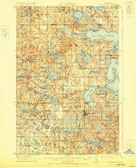 Pelican Rapids Minnesota Historical topographic map, 1:62500 scale, 15 X 15 Minute, Year 1917
