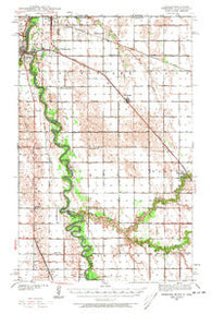 Pembina North Dakota Historical topographic map, 1:62500 scale, 15 X 15 Minute, Year 1939