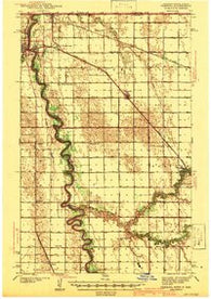Pembina North Dakota Historical topographic map, 1:62500 scale, 15 X 15 Minute, Year 1941