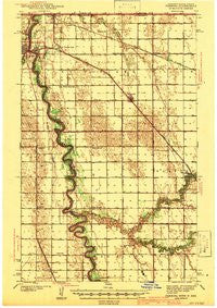 Pembina North Dakota Historical topographic map, 1:62500 scale, 15 X 15 Minute, Year 1941