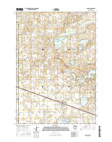 Pennock Minnesota Current topographic map, 1:24000 scale, 7.5 X 7.5 Minute, Year 2016