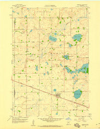 Pennock Minnesota Historical topographic map, 1:24000 scale, 7.5 X 7.5 Minute, Year 1958