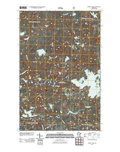 Perent Lake Minnesota Historical topographic map, 1:24000 scale, 7.5 X 7.5 Minute, Year 2011