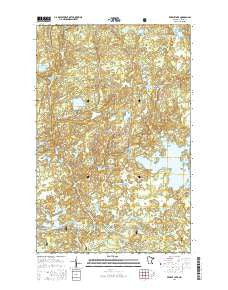 Perent Lake Minnesota Current topographic map, 1:24000 scale, 7.5 X 7.5 Minute, Year 2016