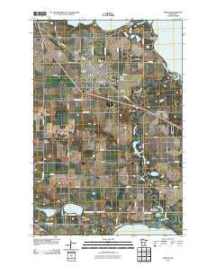 Perham Minnesota Historical topographic map, 1:24000 scale, 7.5 X 7.5 Minute, Year 2010