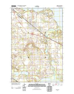 Perham Minnesota Historical topographic map, 1:24000 scale, 7.5 X 7.5 Minute, Year 2013