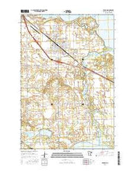 Perham Minnesota Current topographic map, 1:24000 scale, 7.5 X 7.5 Minute, Year 2016