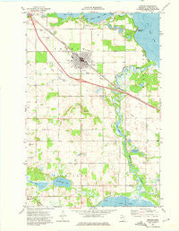 Perham Minnesota Historical topographic map, 1:24000 scale, 7.5 X 7.5 Minute, Year 1973