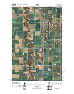 Perley Minnesota Historical topographic map, 1:24000 scale, 7.5 X 7.5 Minute, Year 2011