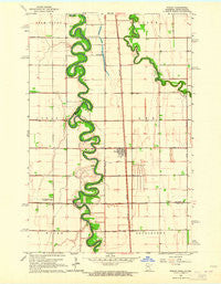 Perley Minnesota Historical topographic map, 1:24000 scale, 7.5 X 7.5 Minute, Year 1963